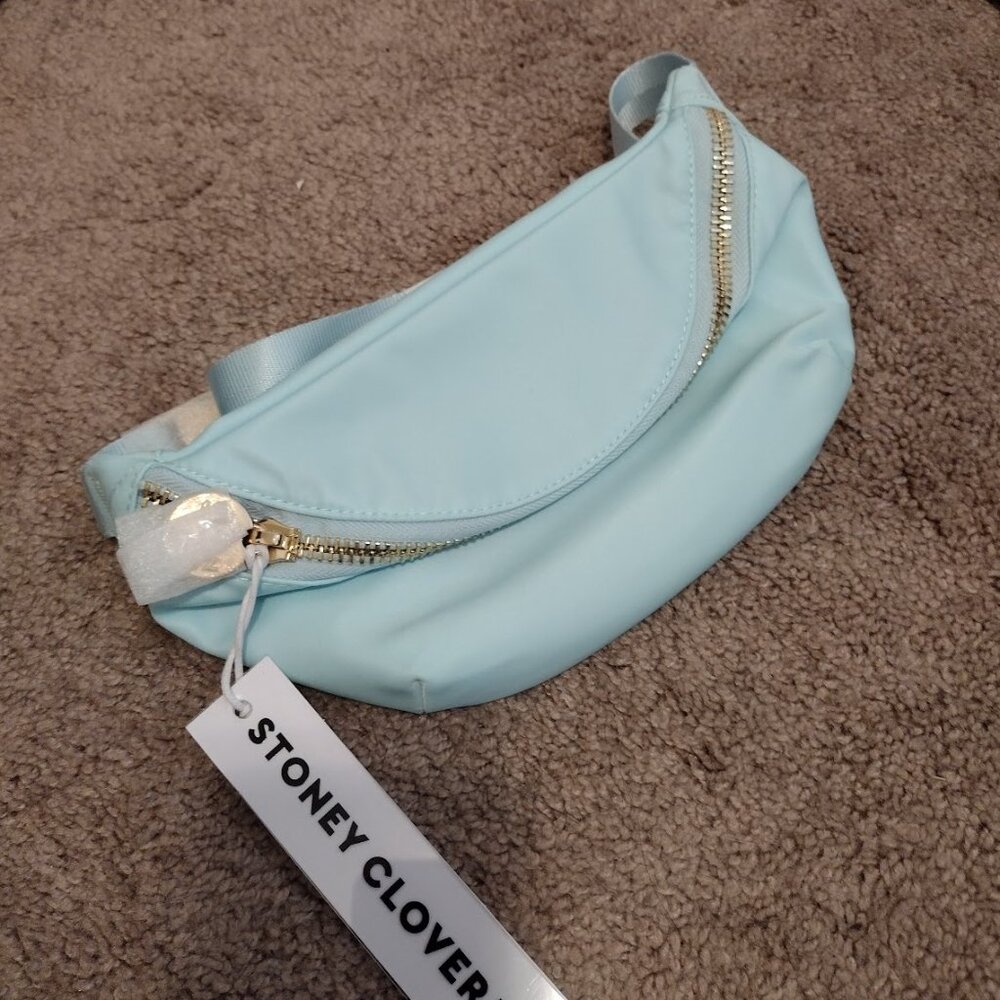 Stoney Clover Lane classic fanny pack in sky blue